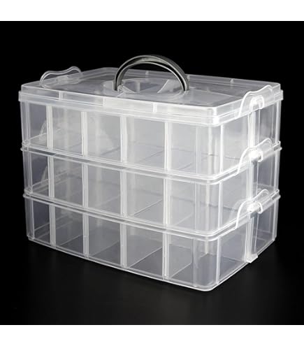 Nesta Opbergbox Boules De Noël 32L - Set De 4 - Plateaux Pour 32 Boules De Noël