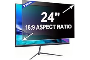 ‎RUORD ruord 2 Stück Sichtschutzfolie für 24 Zoll 16:9 (53.1x29.9cm) Monitor - Blaulichtfilter & Blendschutz, Abnehmbar Blickschutzfolie | PC Blickschutzfilter für Büro