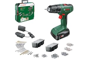 sladdlös borrskruvdragare EasyDrill 18V-40 (skruva eller borra i trä, metall och plast; bitset med 241 delar; 1 batteri