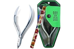 Nghia Professional Stainless Steel Cuticle Nipper C-03 (D-01) Jaw 14 Cuticle Cutter Trimmer Manicure Tools with Double Spring– Perfect Nail Care Tool at Home/Spa/Saloon Osimihome (1 PCS) C-03 D01-14