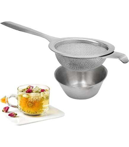 Café Olé Stovetop Teapot, Rust Resistant Stainless Steel Infuser and