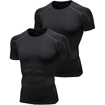 Tee Shirt Compression Homme Niksa - Maillot Sport Respirant Manches Courtes