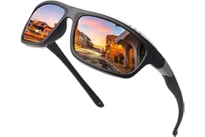 YIMI LJIMI Gafas de sol polarizadas Gafas deportivas 100% protección UV400 CAT 3 CE para hombres y mujeres ciclismo pesca MTB running conducción golf bicicleta deportes al aire libre súper ligero montura