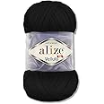 100 g Alize Velluto Wool in 30 Selections (60 | Black)