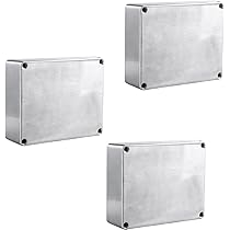 Box In Alluminio Per Elettronica, IP54, Dimensioni Interne 119x94x34 Mm - Per Progetti Fai Da Te, Giunzioni Elettriche, Uso Esterno