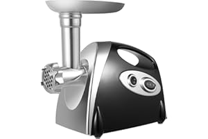 BJTDLLX Fleischwolf Elektrisch, 2800W Fleisch Maschine, Schwarz Fleischwolf mit Wurstfüller, Multi Küchenmaschine, 3 in 1 Edelstahl Fleischwolf Meat Grinder mit 3 Mahlplatten für den Hausgebrauch