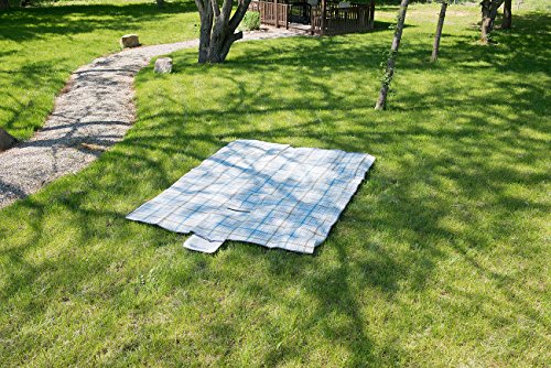 PEARL Wasserdichte XXL-Picknick-Decke aus Fleece, 2,5 x 2 m - 3