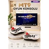 MT9 HD Nostalji Retro Atari Konsolu 10000 Oyunlu &Ccedil;ift Kişilik Kablosuz Joystick PS1 Arcade
