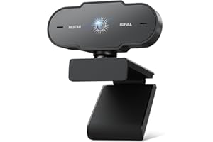 veorkide Webcam PC con Microfono Full HD 1080P - Web Camera PC USB Fuoco Fisso 30 FPS Videocamera Anti-Rumore per Laptop Desktop Youtube Streaming Skype Zoom Teams MacOS Windows Linux