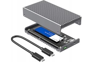 ELECTRONICA4YOU ELECTRONICA4U Zewnętrzna obudowa na dysk przenośny SSD M.2 NVMe, USB-C 4.0, Thunderbolt 3/4, do 40 Gb/s, max 8TB