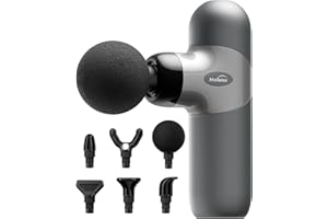 MORELAX Mini Pistola Massaggio Muscolare, massaggio muscolare di gruppo profondo, allevia il dolore muscolare e l'affaticamento, massaggiatore elettrico portatile, 4 opzioni di velocità