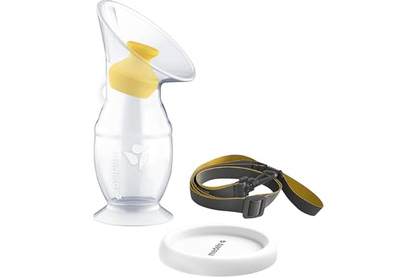 Medela recueil lait maternel en silicone pour les mères qui allaitent, économiseur de lait avec une base à ventouse et un couvercle pour le stockage, conçu pour l'allaitement quotidien