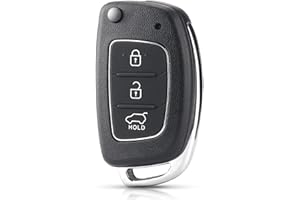 HooRLZ Hyundai Key Fob Cover Replacement For Hyundai i20 i30 i40 ix20 ix30 ix35 ix45 ix55 Tucson Santa Fe Elantra Accent Remote Car Key Cover Case, 3 Button Hyundai Key, Hyundai I20 I30 Key Fob