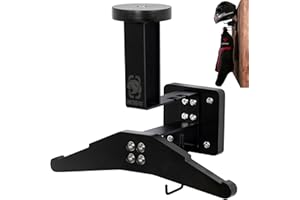 OneTigris Support Casque Moto Mural – Porte-Casque Robuste 40 kg, Organiseur Murale pour Veste, Gants & Équipement Moto/Vélo,Tactique, Gain de Place