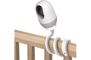 HOLACA Nooi e - Supporto flessibile per baby monitor Nooi e con fotocamera, Nooi e 2K, telecamera di sorveglianza interna, Nooi e Babyphone WLAN per interni (bianco)
