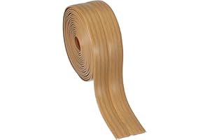 PATIKIL Wall Corner Protector 4cm x 3 Meters, Self Adhesive Wall Corner Guard Edge Protector Flexible Peel and Stick Molding Trim for Ceiling Countertop, Yellow Oak Grain