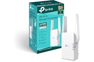 TP-Link - AX3000 Dual-Band Wi-Fi 6 Range Extender-RE705X