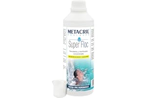 METACRIL Super FLOC 1 LT + FREE Graduated Dispenser Flocculant and Clarifying for Swimming Pool Water - Immediate Shipping
