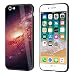 Produktbild iPhone 7 Plus Tempered Glass Case, iPhone 8 Plus Hülle Glas, 3 in 1 Ultra-Thin Hart PC Schutzhülle mit 3D Starry Sky Series Gehärtetes Glas Hülle für iPhone 8 Plus/iPhone 7 Plus 5,5 Zoll Tempered Glass Rückseite mit weichem TPU Silikon Bumper Anti-Kratzer Anti-Schock Anti-Rutsch Handyhülle Tasche Stoßfest Staubdicht Rot