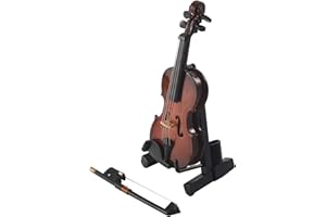 Jcevium Gifts Violin Music Instrument Miniature Replica with Case, 8x3cm