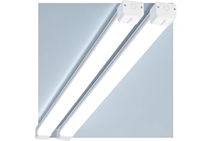 Airand Lot de 2 Neon Led 150cm, Tube Led 45W, Reglette 4500LM Luminaire Plafonnier Etanche IP66, Barre Éclairage Plafond Lampe Blanc Froid 5000K Lumiere pour Garage Bureau Atelier Intérieur Extérieur