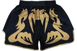 XYYYHTL Muay Thai Pantaloncini Unisex Premium Boxing Short Pantaloncini Corti thaibox Kickboxing Shorts MMA Abbigliamento Training Cage Fighting Grappling Arti Marziali Kickboxing