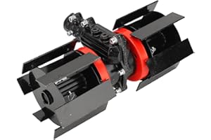 Culnflun Roue de Désherbage, Roue de desserrage du Sol pour débroussailleuse Roue de Travail du Sol à Lame Droite 9 Dents de la Tonte et Le Travail du Sol et Accessoire de Tondeuse à Gazon (26mm)