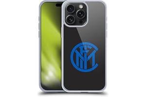 Head Case Designs Licenza Ufficiale Inter Milan Pianura Grafici Custodia Cover in Morbido Gel Compatibile con Apple iPhone 15 PRO Max