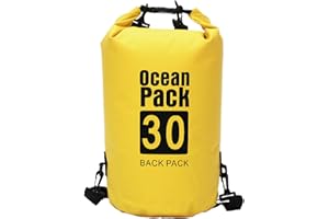 ACXILEXY Bolsa Estanca, 30 L Bolsa Estanca con Correa de Hombro Ajustable, Bolsa Seca Impermeable Flotante, Mochila Impermeable para Deportes al Aire, Playa, Natación, Surf, Canotaje, Kayak