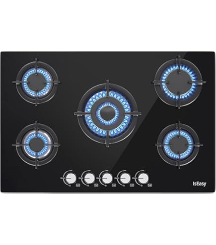 PIANO COTTURA A Gas 5 Fuochi 90 Cm Acciaio Staylux Coprifuochi In Ghisa Gas Meta EUR 169,90 - IT - Foto 11