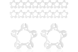 Erismithh Balloon Ring Clips 50Pcs Multi-Functional Plum Blossom-Shaped Balloon Rings Buckle Reusable Balloons Arch Clips Suitable for Birthday Parties Wedding Venues Anniversary Celebrations (50)