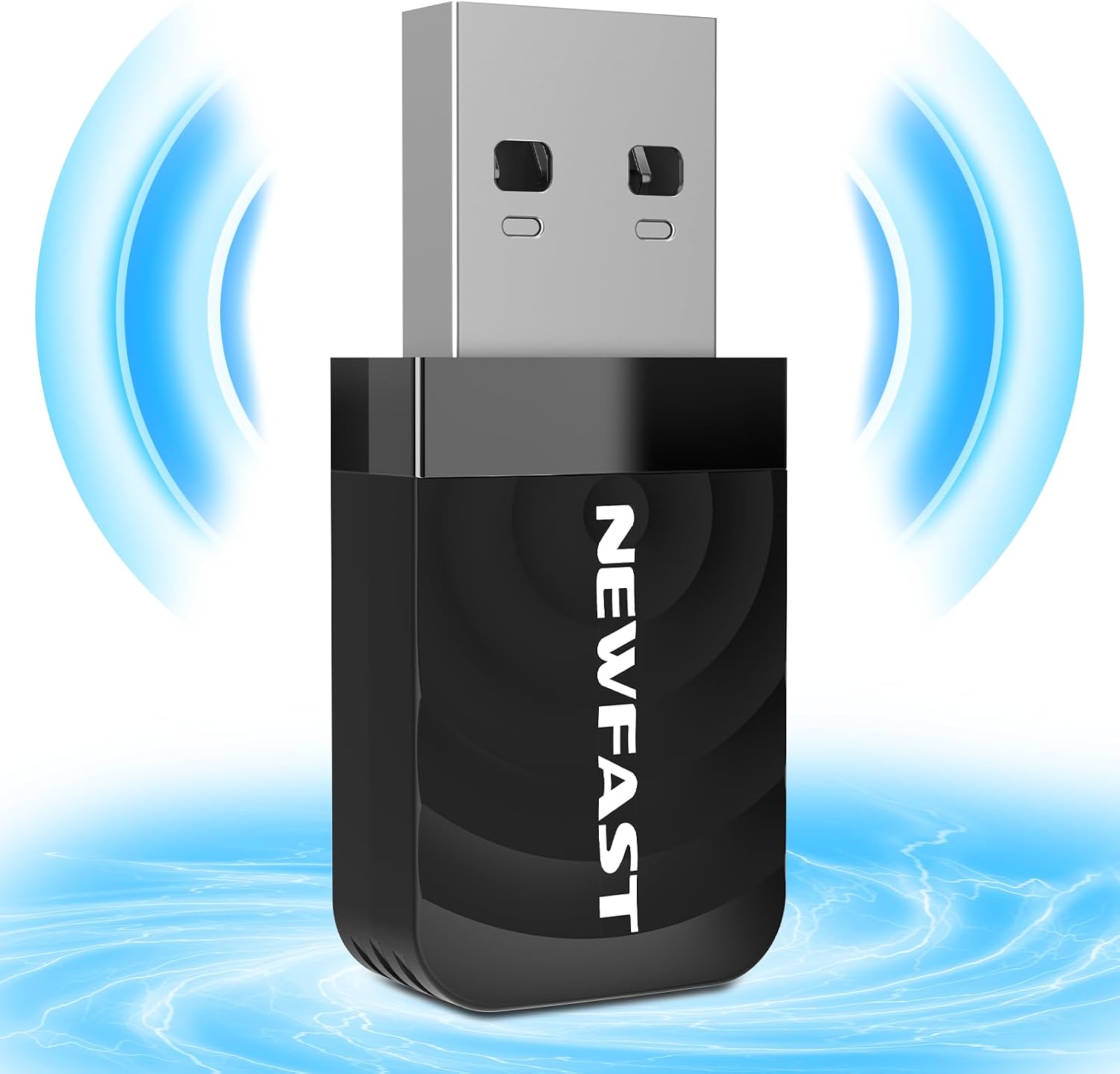 NEWFAST Adaptador WiFi USB para PC 1300Mbps, 5GHz/2,4GHz Receptor WiFi, Dongle Wi-Fi Antena Wi-Fi USB3.0, Compatible Windows 11/10/8/8.1/7,Mac OS 10.9-10.15