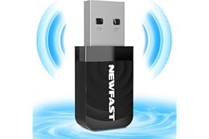 ‎NEWFAST NEWFAST 1300Mbps USB WLAN Stick für pc,Dual-Band（2.4G/5G） WLAN Adapter PC,USB 3.0,MU-MIMO,Enthält CD-Treiber,Mini Design,Convenient to Carry,Only for Windows10/11/7/8/8.1,Mac OS 10.9-10.15