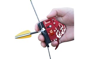 ELONG OUTDOOR Elong Archery Recurve Bow Finger Tab Echtes Leder + Aluminiumplatte Verstellbarer Fingerschutz Schutzausrüstung für die rechte Hand