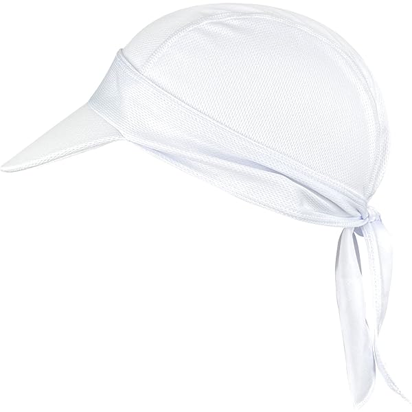 Arcweg bandana cap met klep, ademende, sneldrogende piratencap, UV- bescherming, verstelbare bikerdoek