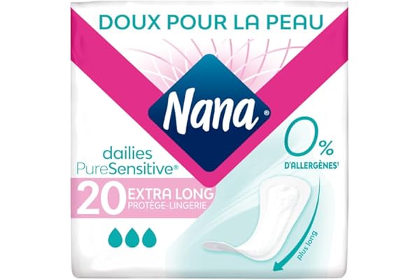 Nana PureSensitive Protège-Lingerie Extra Large 20 Protège-lingeries