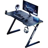 VIYERO ARMOR GD-12002E-2-BLK Z AYAK RGB KARBON FIBER E-SPOR OYUNCU MASASI
