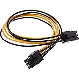 Dolity Mini 6pin Male to 6 pin Male PCIe PCI-e GPU Video Card Power Extension Cable