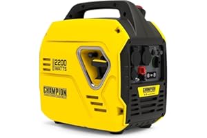 Champion Power Equipment 92001i 2200 Watt Petrol Portable Inverter Generator - 240V, 79cc Engine, 4.0L - The Mighty Atom - Super Lightweight, True Sine Wave, EZ Start, Ultra Quiet