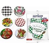 Pendulum 4 Pack 10 Pack Jar Lid Set with Hygienic Bag 4 Patterns 82 Mm Mixed Shipping