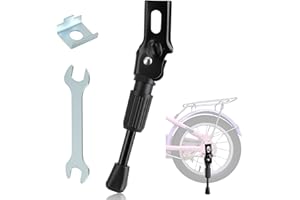 BUZUYIWAR Béquille de vélo pour Enfants, Support de vélo de 12-16 Pouces Velo Simple Côté Accessoires de Cyclisme Stand Velo Rack Réglable pour Enfants Vélo VTT 12" 14" 16"