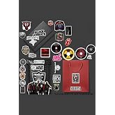 Rock Metal sticker paketi/bullet journal defter &ccedil;ıkartma ajanda laptop etiket 1