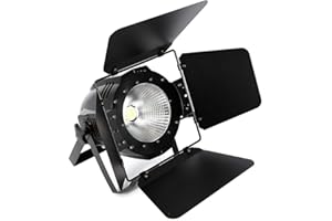FETCOI 200 W COB LED Audience Blinder Par éclairage de scène Lampe de cinéma Spot Lumière 2 en 1 DMX DJ Scènes