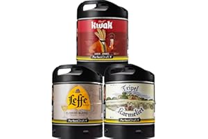 Fusto Birra PerfectDraft 6L - 3-Pack - Deposito di 15euros (Leffe Blonde - Kwak - Tripel Karmeliet)
