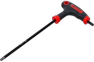 BGS Diy 7880-T30 | Schraubendreher mit T-Griff und seitlicher Klinge | T-Profil (für Torx) mit/ohne Bohrung T30