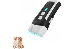 WARDBES Anti Barking Device for Dogs, 2 Modes Rechargeable with LED flashing - Indoor Outdoor anti dog barking device For Small Medium Large Dogs, Ultrasonic Dog barking Deterrent Devices Control