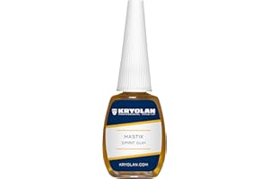 Kryolan Adhésif Mastix Spirit Gum 12ml - Adhésif professionnel pour cheveux, barbes et perruques - idéal pour le théâtre, le cinéma, Halloween, LARP & les maquillage artistique