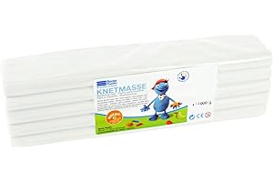 Becks Plastilin 1000 g Modelling Clay Pack (White)