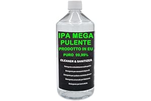 ANFEL IPA MEGA PULENTE PURO Isopropanolo, Alcool Isopropilico, Pulizia Stampanti 3D, Elettronica, Detergente per Vaschette ad Ultrasuoni, Multiuso 1 Litro