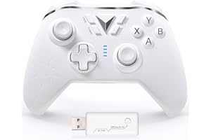 SEHAWEI Mando inalámbrico para Xbox One, 2.4G Inalámbrico Gamepad Controlador,Joystick Inalámbrico Compatible con Xbox One/Xbox One S/Xbox One X/Xbox Series X/PS3/PC(White)